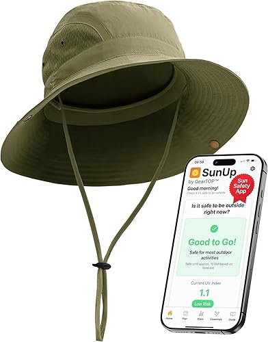 GearTOP Fishing Hats for Men and Women Sun Protection, Camping Hat Bucket Hat with Strings