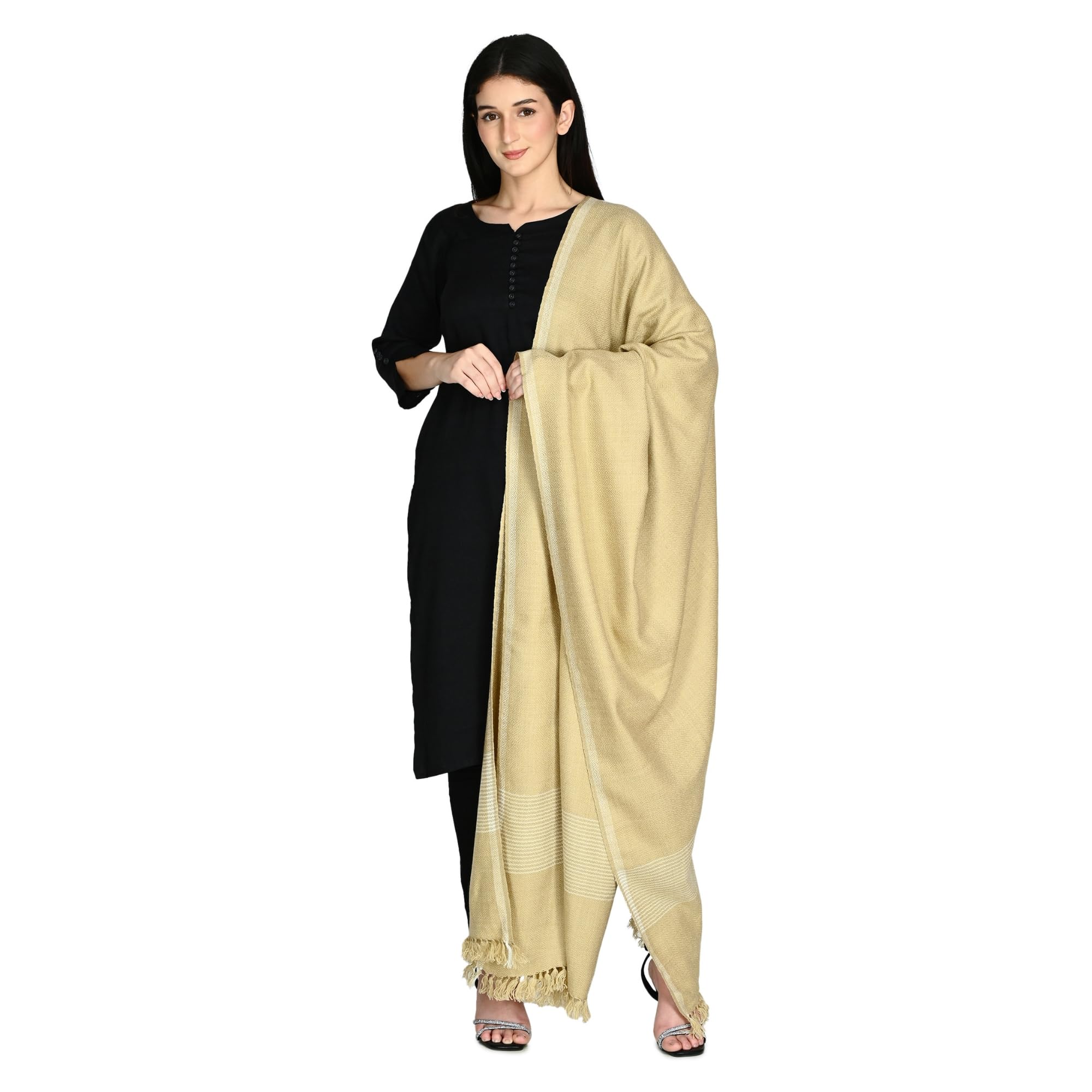Women Acrylic Ladies Shawl Warm Winter Layer Soft Texture Everyday Seasonal Collection-image-31