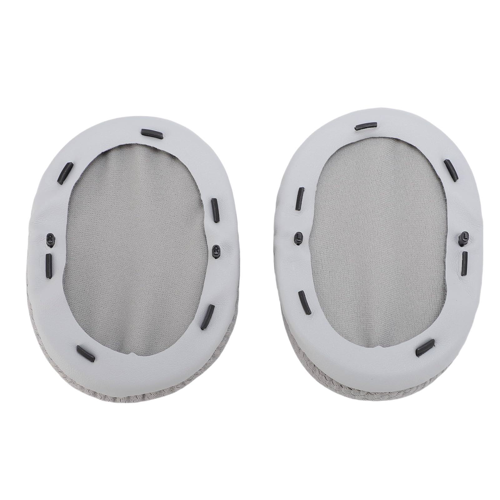 Ejoyous 2 Paia Cuscinetti Auricolari di Ricambio, Tessuto a Rete Traspirante e Cuscinetti di Ricambio per Cuffie in Memory Foam per X, Auricolari di Facile Installazione per l'Uso Quotidiano (GREY)