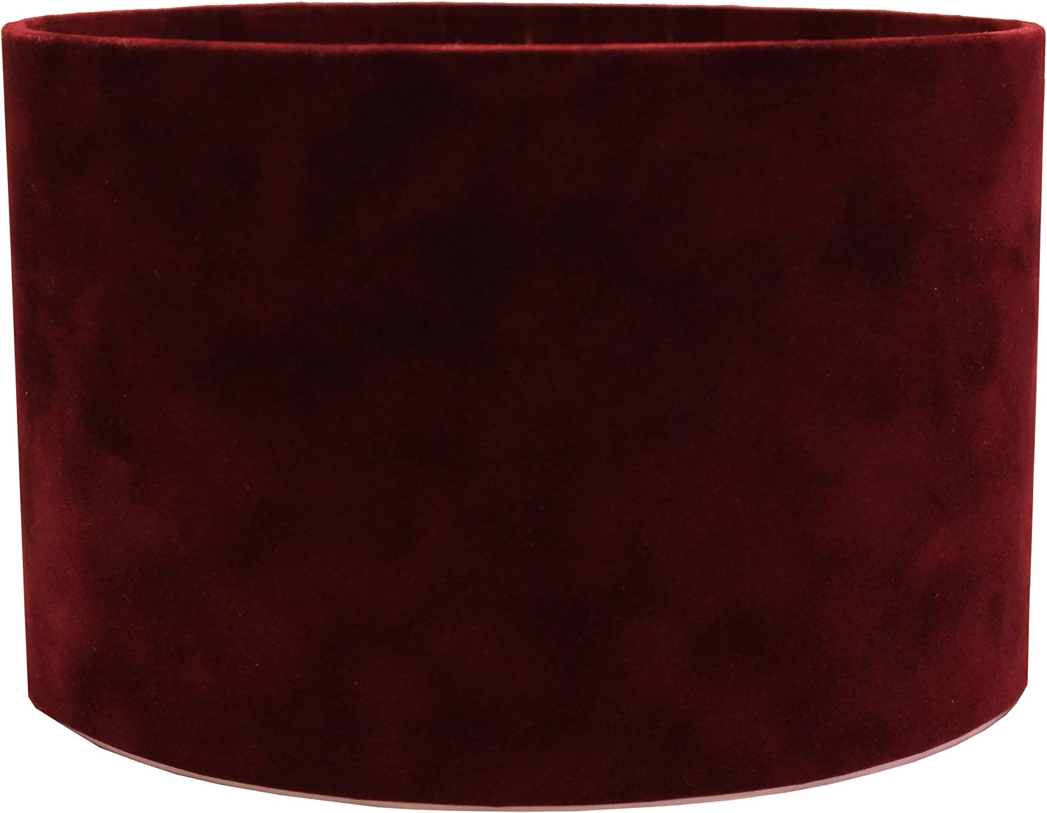 Gift Box Velvet Clean Text Round Flowers Box Wedding decor, Florist supplies Handmade in Europe 9 colours 3 sizes (Red) (Large, Burgundy)