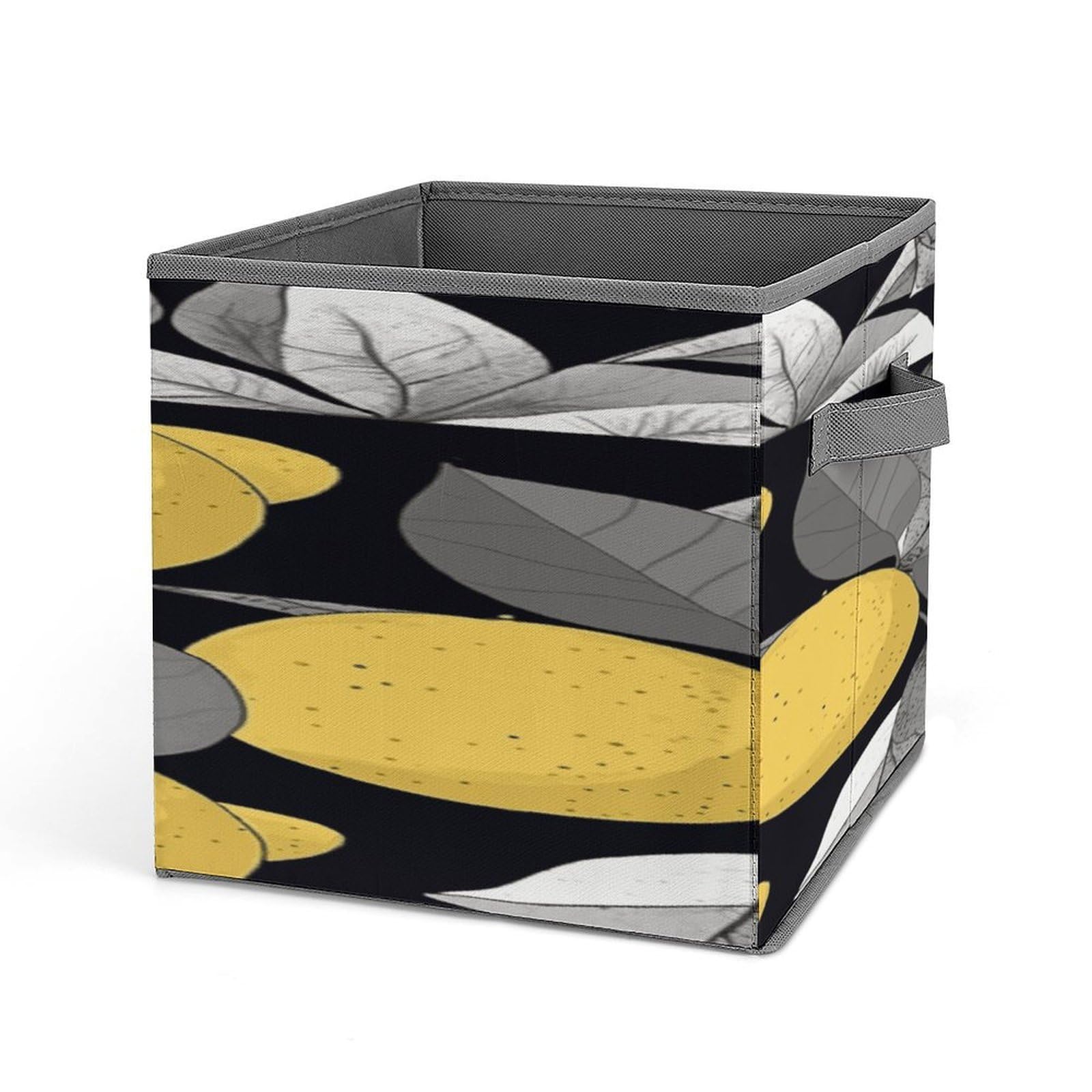 Fekiloot Style Geometric Lemon Pattern Storage Bins Storage Baskets