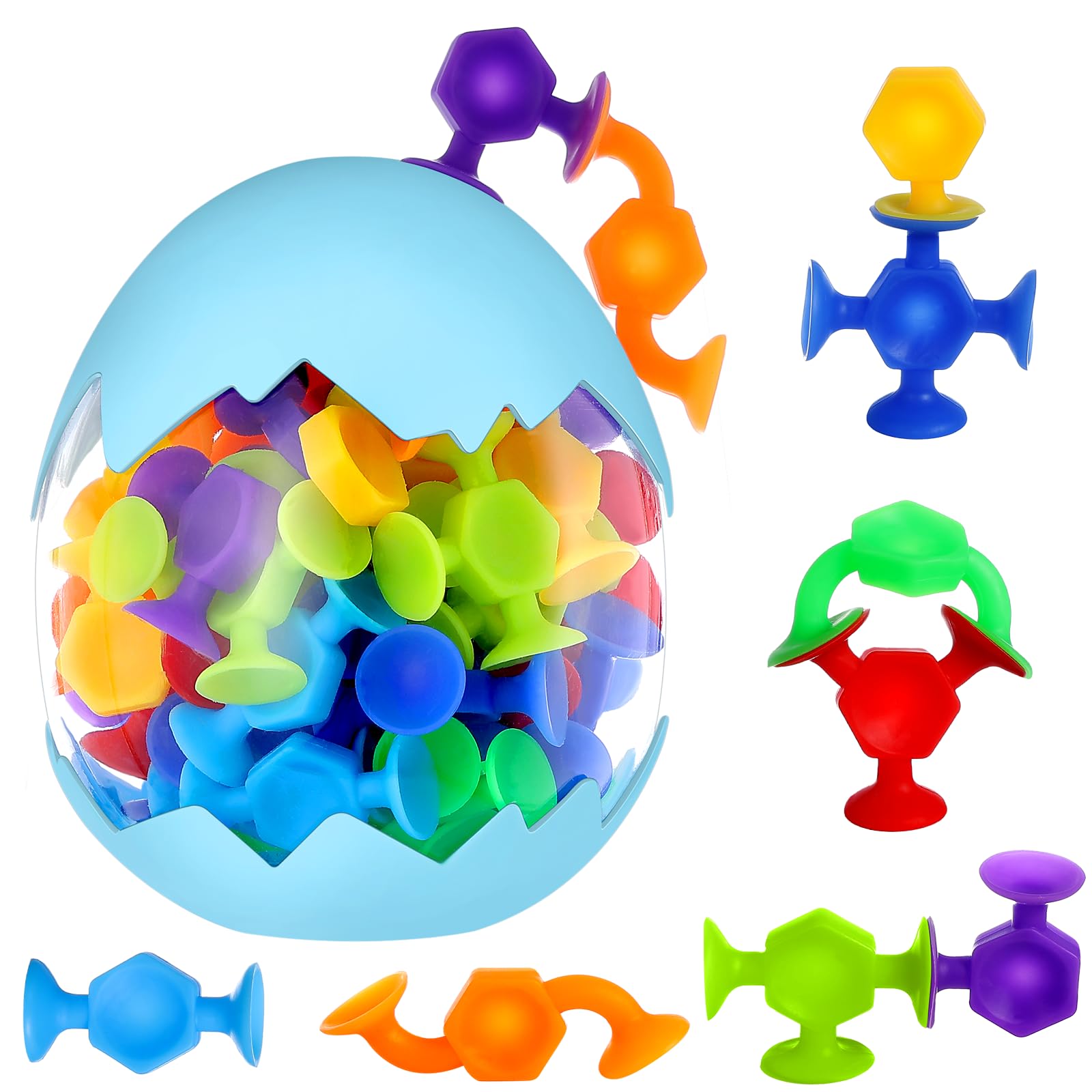 Juguete Sensorial Juego De Ventosas Para Niu00f1os, 48 Piezas