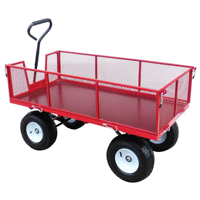 Buy LiftMate Heavy Duty Garden Trailer with Folding Sides & Phenolic