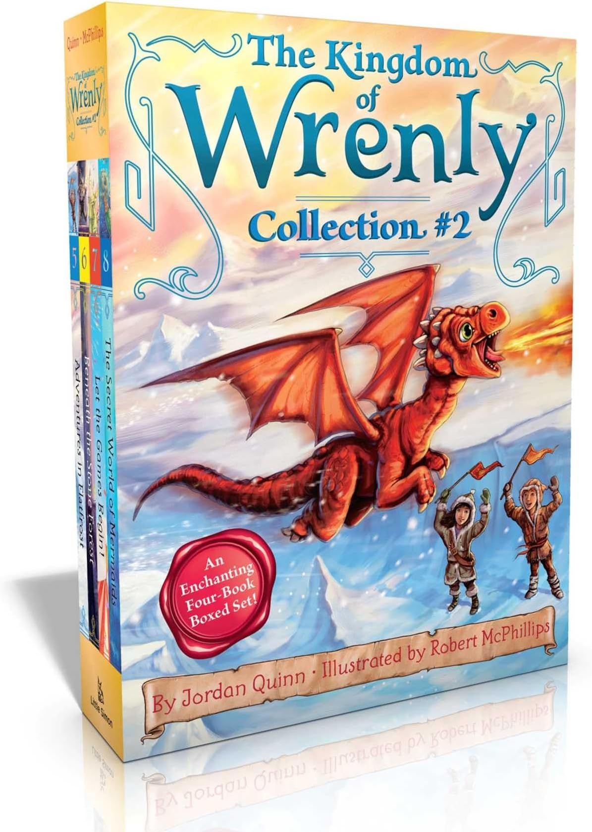 The Kingdom of Wrenly Collection #2 (Boxed Set): Adventures in Flatfrost; Beneath the Stone Forest; Let the Games Begin!; The Secret World of Mermaids
