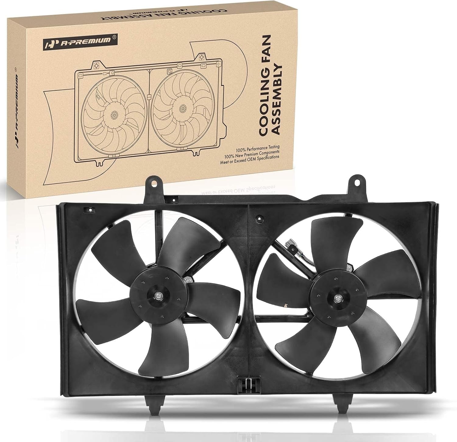 A-Premium Engine Cooling Fan Assembly for Nissan Altima/Maxima