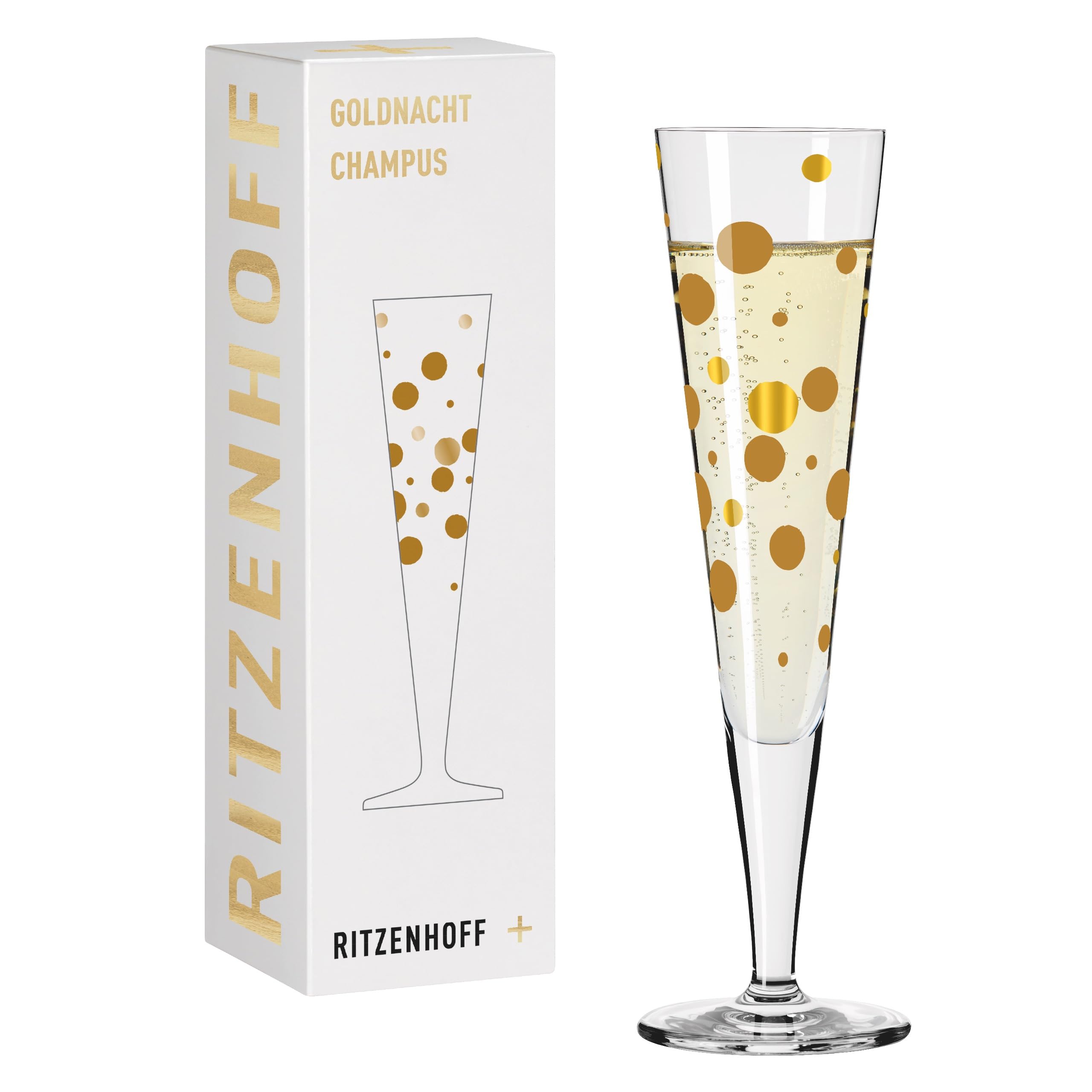 Ritzenhoff Gold Nacht No. 41 1071041 Champagne Glass 200 Ml Designer Item With Real Made In Germany