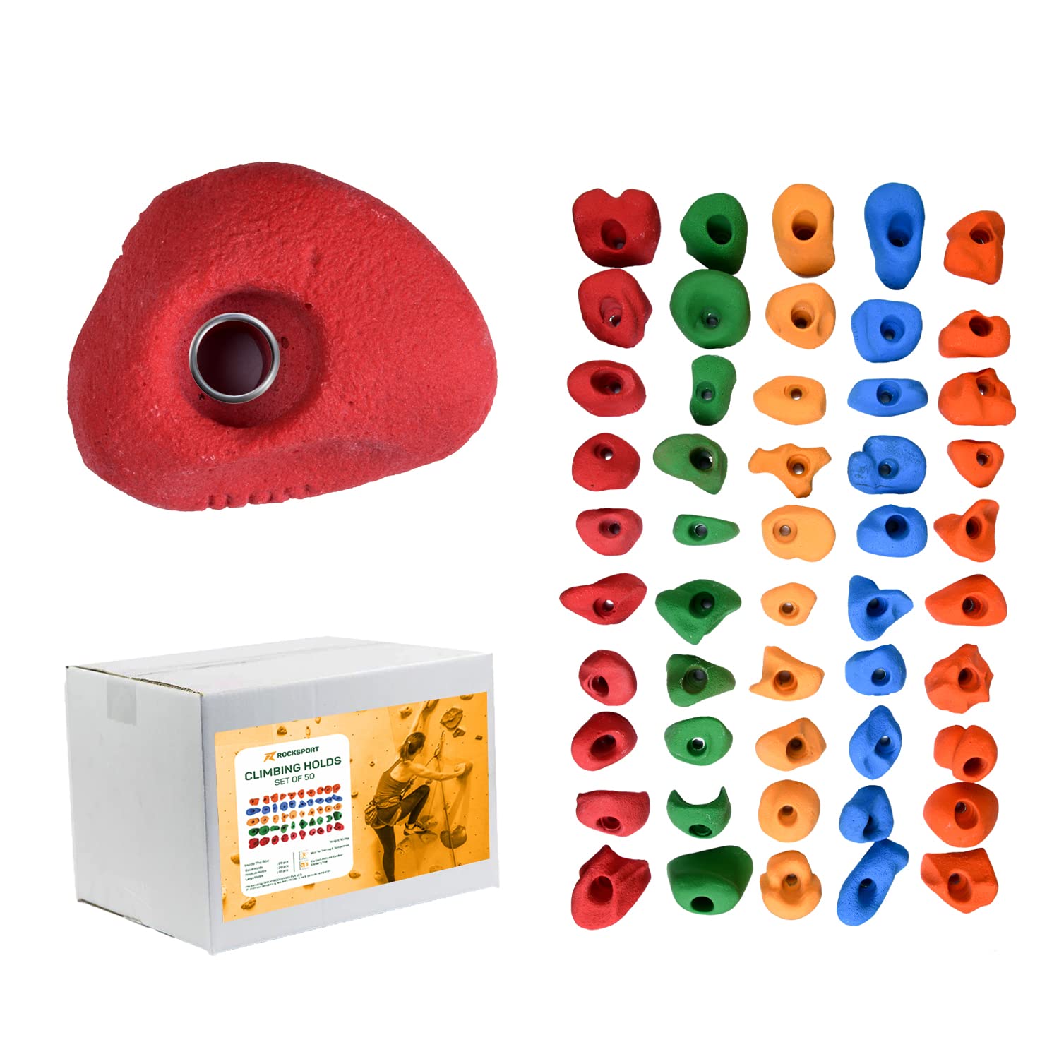 Rocksport Climbing Holds Super Grip Design for Indoor & Outdoor Climbing Wall