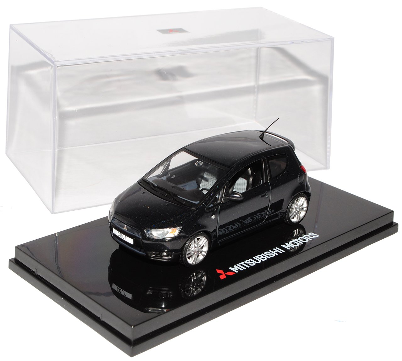 Miniature Voiture Mitsubishi Colt Z30 3 Portes 2010 - Vitesse 1/43 Noir