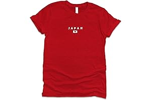 Japan Soccer Team Shirt: Minimalist Japanese Flag