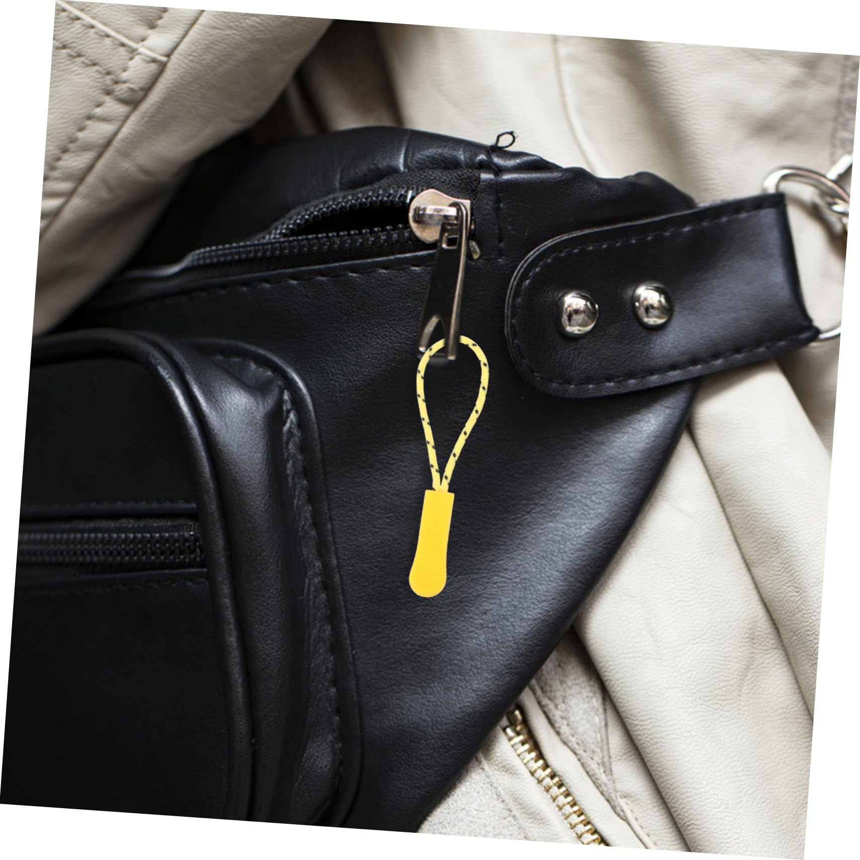 Beatifufu Convenient Zipper Slider for Clothing Supplies 50pcs Small Zipper Tab Long-Lasting TPU Material Easy to Install