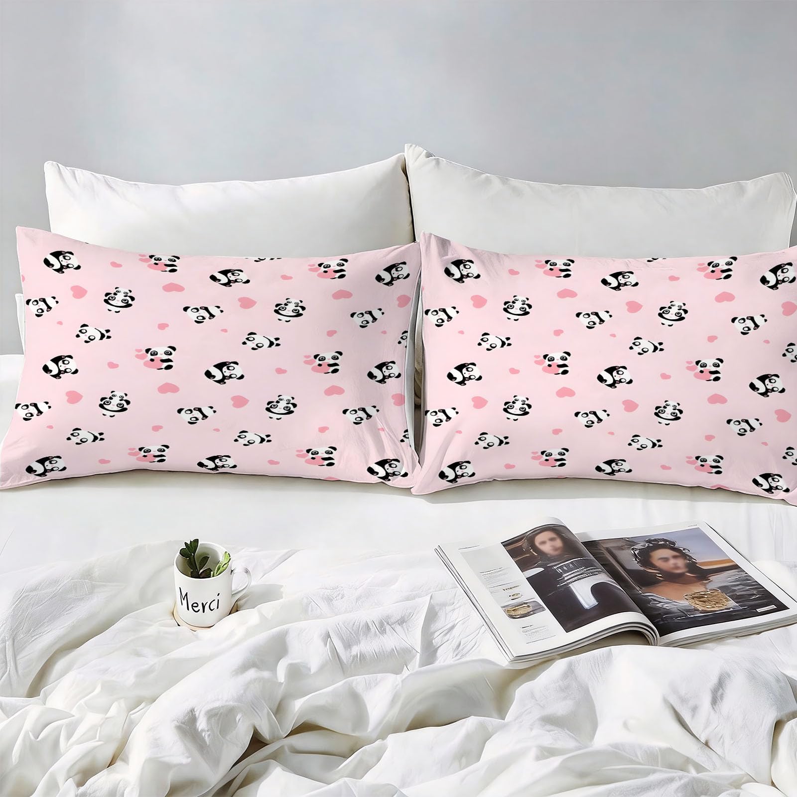 Funda Nordica Cama 105 Oso Panda 3D Fundas Nordicas Animal Print 3pcs Ropa de Cama Microfibra Suave Funda Nordica 200x200 y 2 Funda de Almohada 50x80 cm