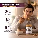 Pintola Almond Butter Creamy 350g - All Natural Unsalted Butter, Healthy Almond Butter Unsweetened for Bread Spreads, Vegan gallery image