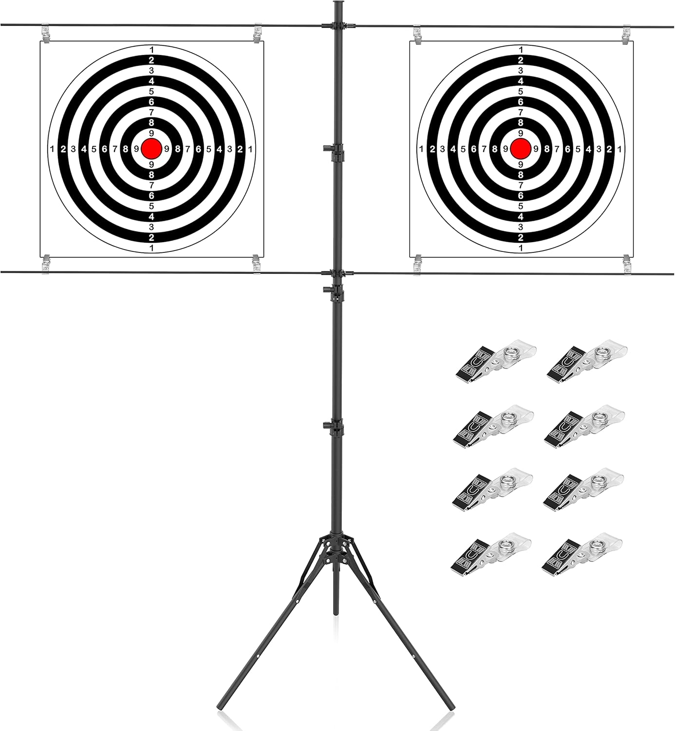 BOOSTEADY Adjustable Paper Target Stand for Shooting Outdoors, Shooting