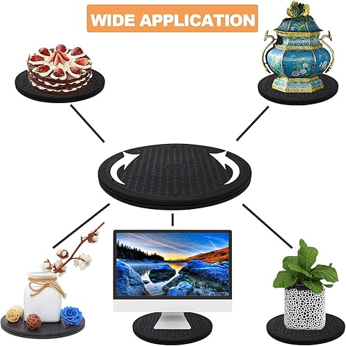 Miniatura 4 de Paquete de 2 platos giratorios giratorios de 12 pulgadas de alta resistencia giratoria suave Lazy Susan con rodamientos de bolas de acero para