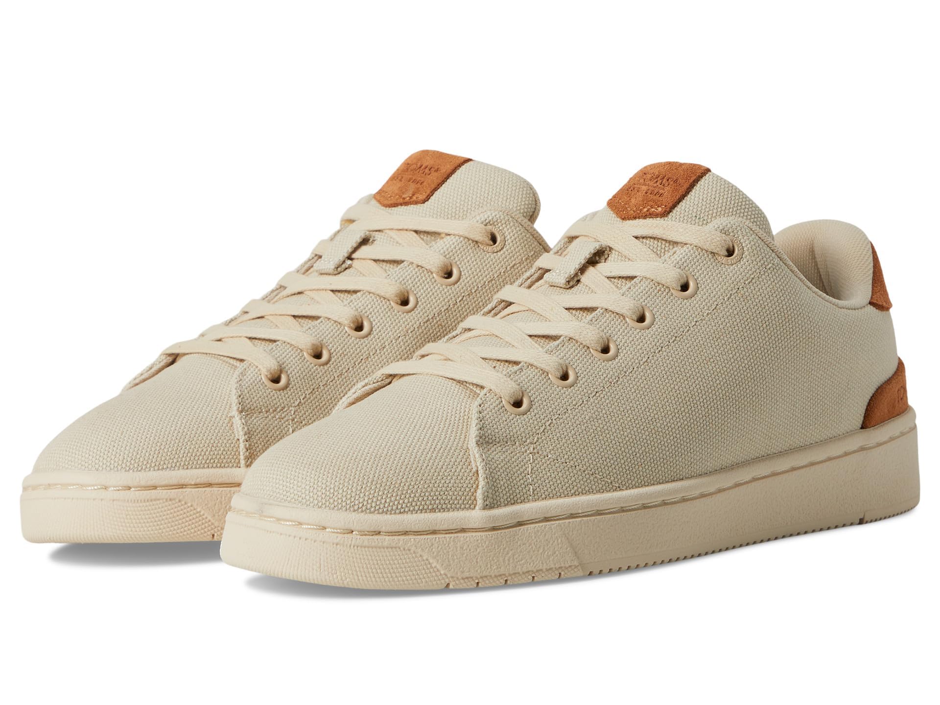 TOMS Men's Eco-Friendly Sneakers with Lightweight Comfort & Durable Grip - Lace-Up, Textile & Leather, Sustainable Ortholite Insoles