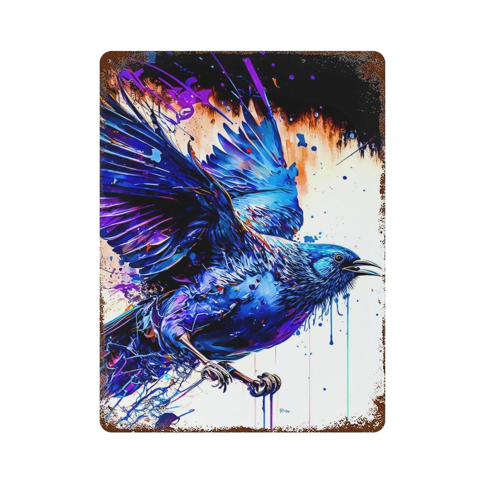 Bird Retro Metal Sign 15.7"x11.8", Ideal for Cafe, Home Bar And Lounge Decor