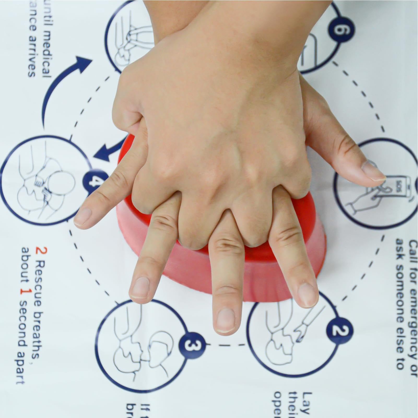 CPR-Trainingsset - Herzförmiges Trainingshilfsmittel für die Herz-Lungen-Wiederbelebung | CPR-Trainingshilfe - für Ausbildung, Studium, Zuhause und medizinisches Fachpersonal