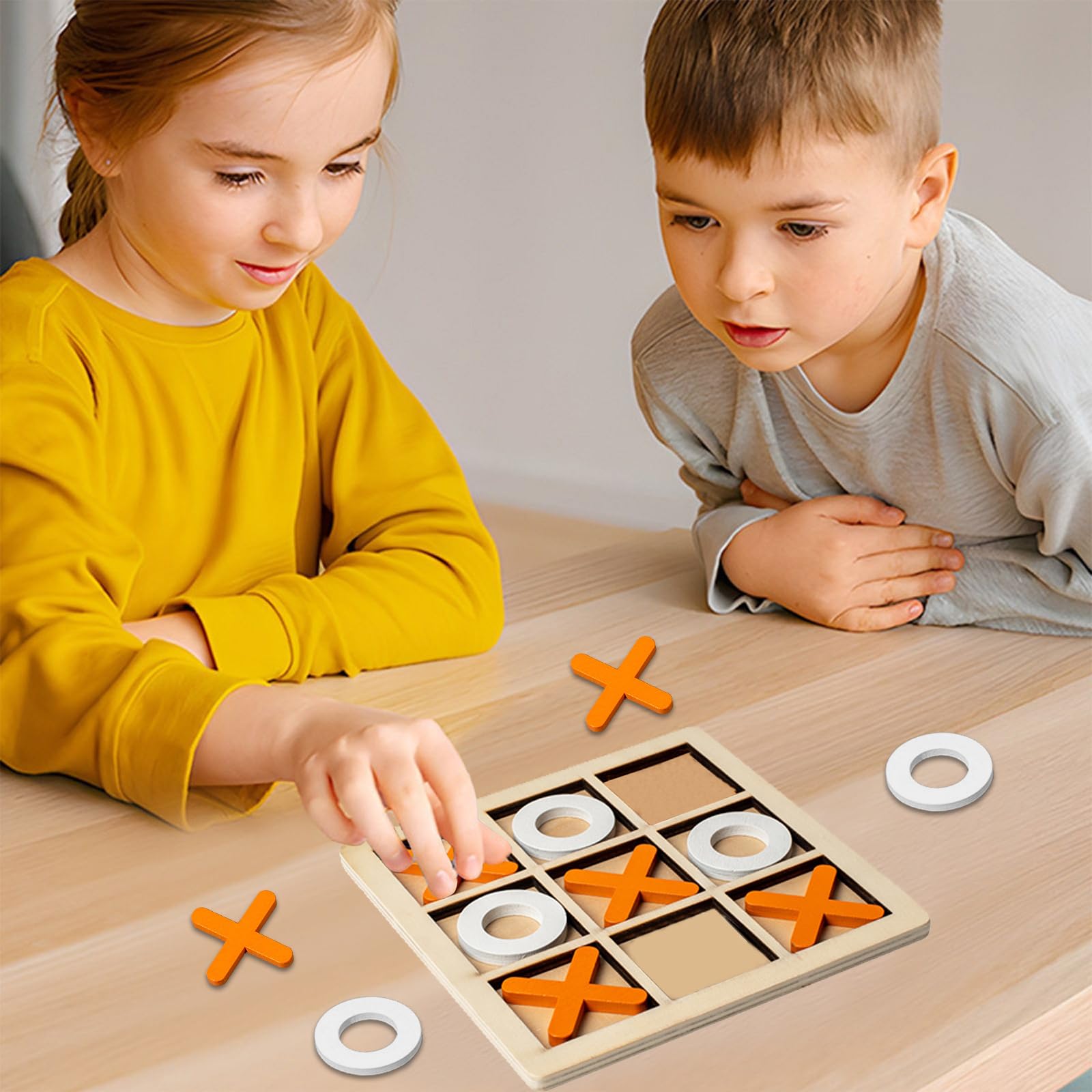 Gadget Compleanno Bambini, 20 PCS Mini Puzzle Bambini in Legno Tic Tac Toe Board Tavolo Da Gioco Del Tris in Legno Xo Regalini Fine Festa Invitati per Feste Famiglia Giochini per Feste Di Compleanno