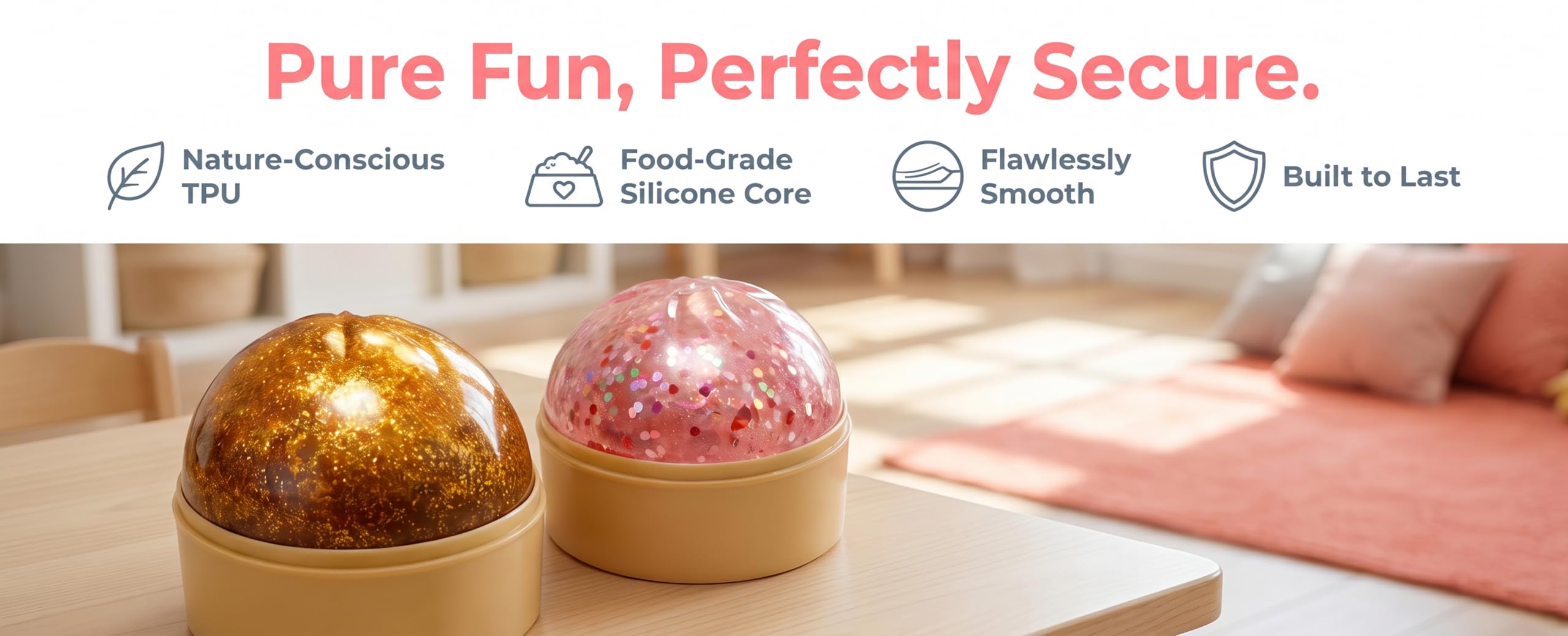 2 Stück Glitter Squishy Dumplings Spielzeug, Dumpling Squishy, Mit Dampfgarer, Für Hand Fidget Spielzeuge Stressball-Squishy Mitgebsel Kindergeburtstag Geschenke.