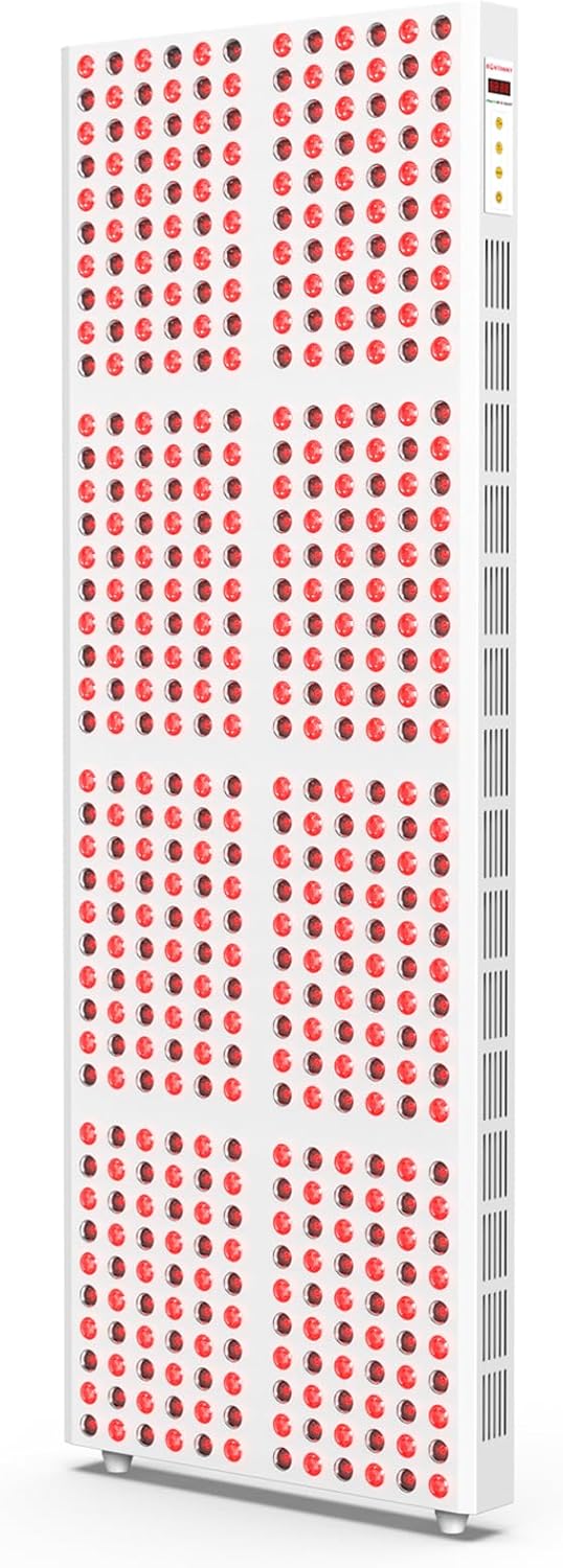 Red Light Therapy, Full Body Red Near Infrared Light 660nm 850nm with 480 Dual Chip Clinical Grade LEDs & Timer, High Power Panel for Anti-Aging, Pain Relief, 800W Stand Sold Separately