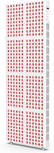 Red Light Therapy, Full Body Red Near Infrared Light 660nm 850nm with 480 Dual Chip Clinical Grade LEDs & Timer, High Power Panel for Anti-Aging,