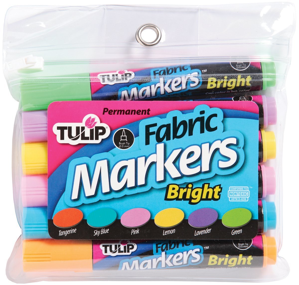 Tulip Bright Tulip® Fabric Marker 6 Pack, Neon