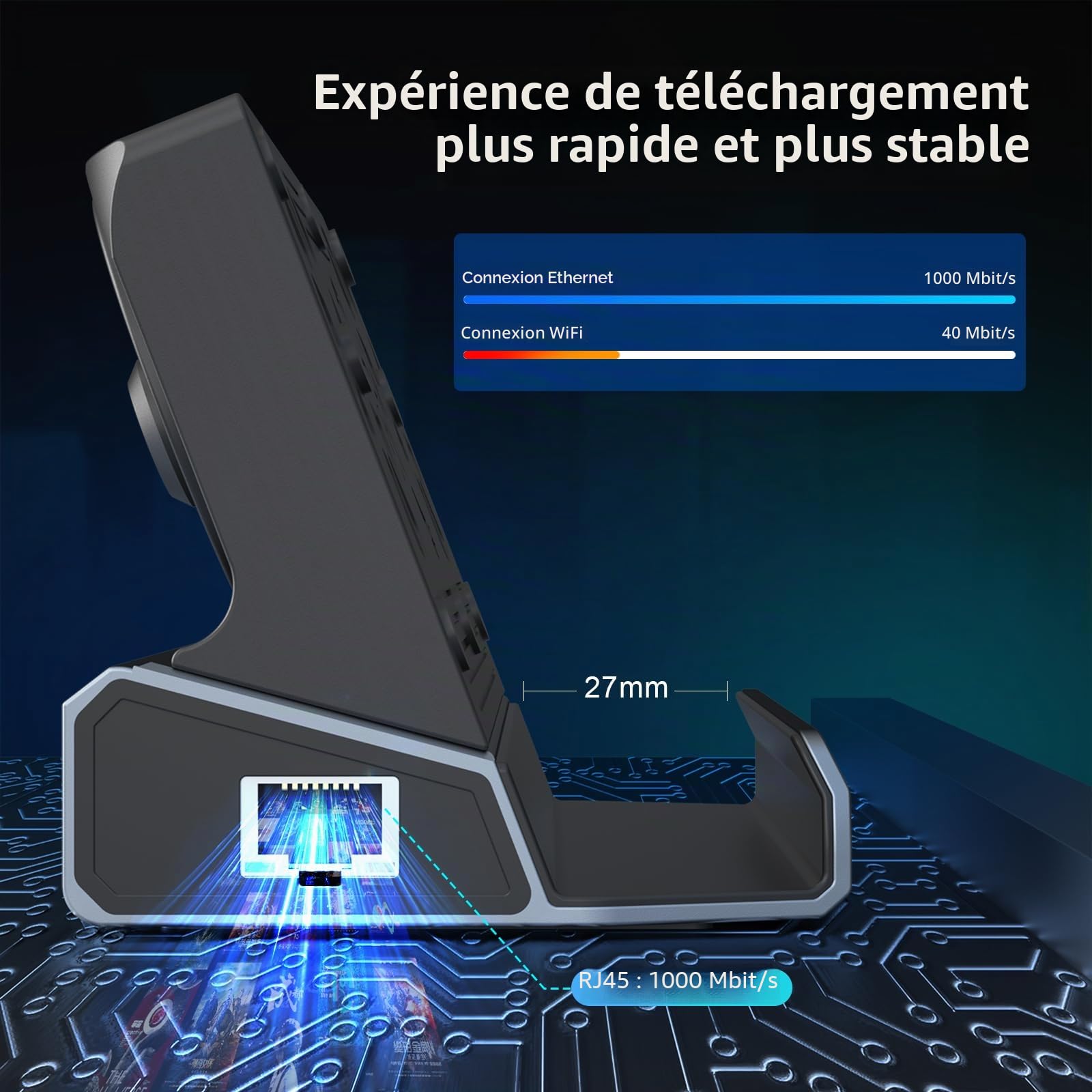 Station d'accueil 14-en-1 YCBUENO pour Steam Deck avec Deux Ventilateurs, Compatible avec Steam Deck & OLED/Nintendo Switch & 2 / ASUS ROG Ally & X/Lenovo Legion Go & S & 2 / MSI Claw,Accessoires