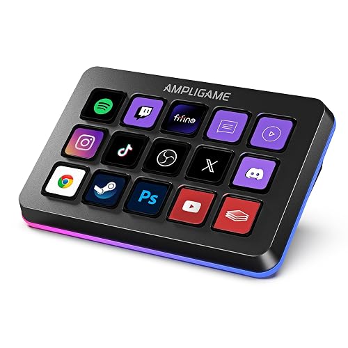 FIFINE AmpliGame Stream Controller with 15 Macro Keys
