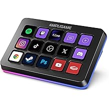 Fifine AmpliGame Stream Controller with 15 Macro Keys, Streaming Keyboard with Trigger Actions in OBS/Twitch/YouTube/Streamlabs, Shortcut Buttons Keypad Works with Mac and PC-D6