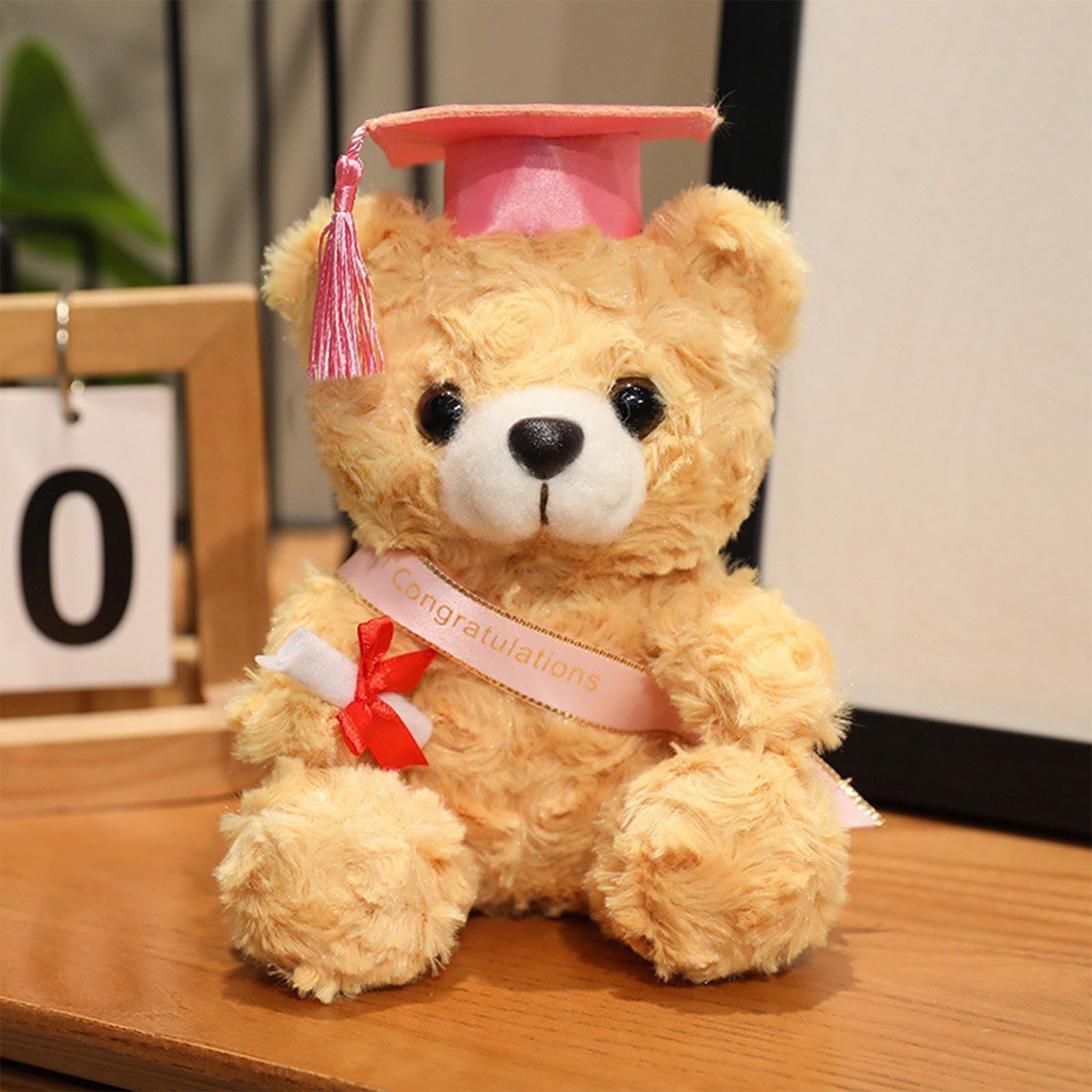 ToqoGeri Graduation Teddy Bear, Present Cute Bear with Scroll, Robe and Hat, Leavers Gift, Graduation Bear 7.09in/18cm, Plush Toy, Graduation Teddies, 2026 Grad Party Favor Present