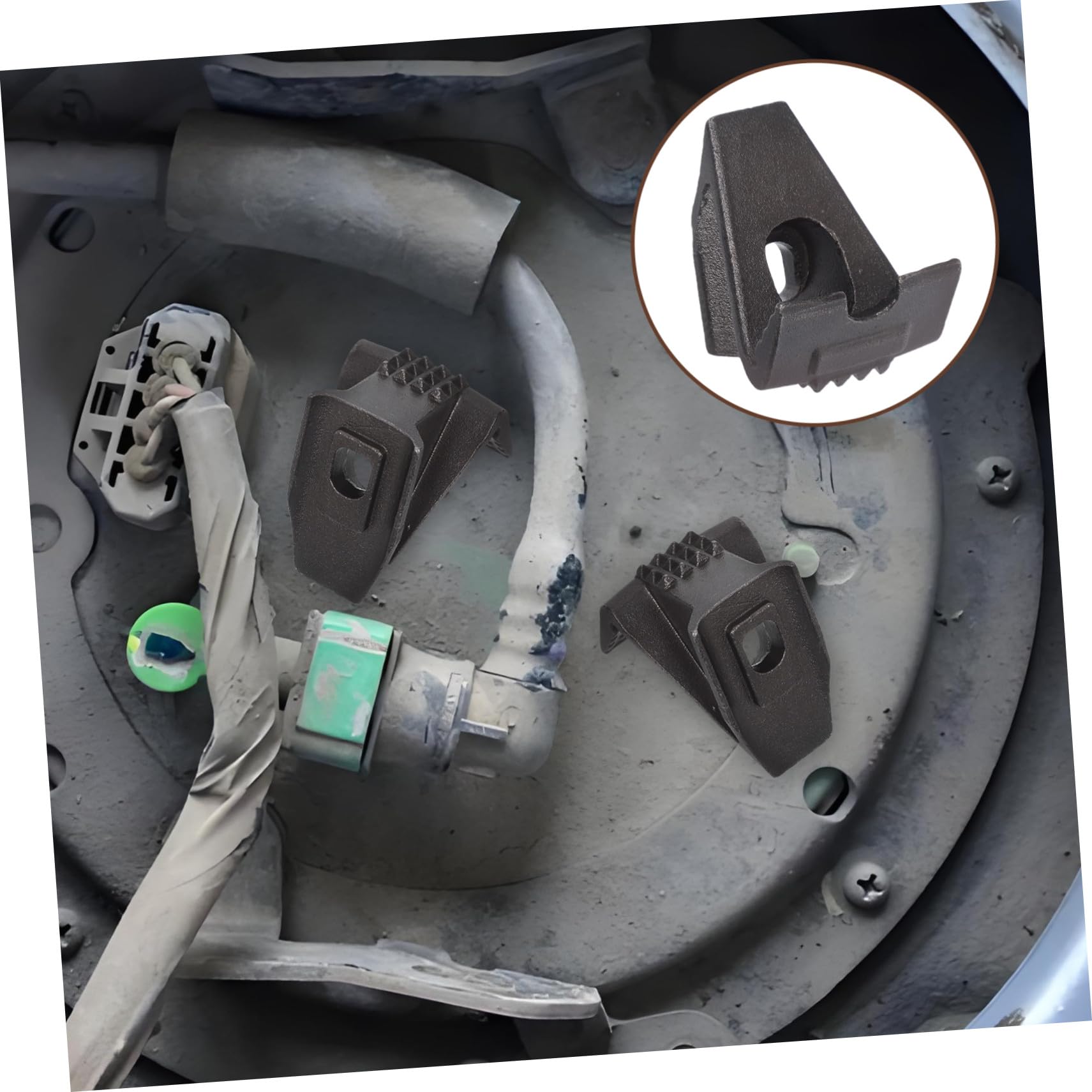 Ricambi per Smontagomme Auto 4 Pezzi in Metallo, Morsetto | Cerchio Ruota Auto, Montaggio e Smontaggio Pneumatici, Fissaggio Rapido