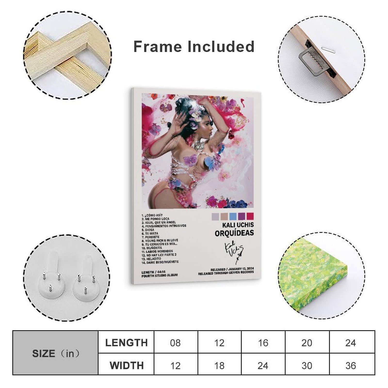 Amazon.com: SANVT Kali Uchis Poster Orquídeas Album Cover Posters