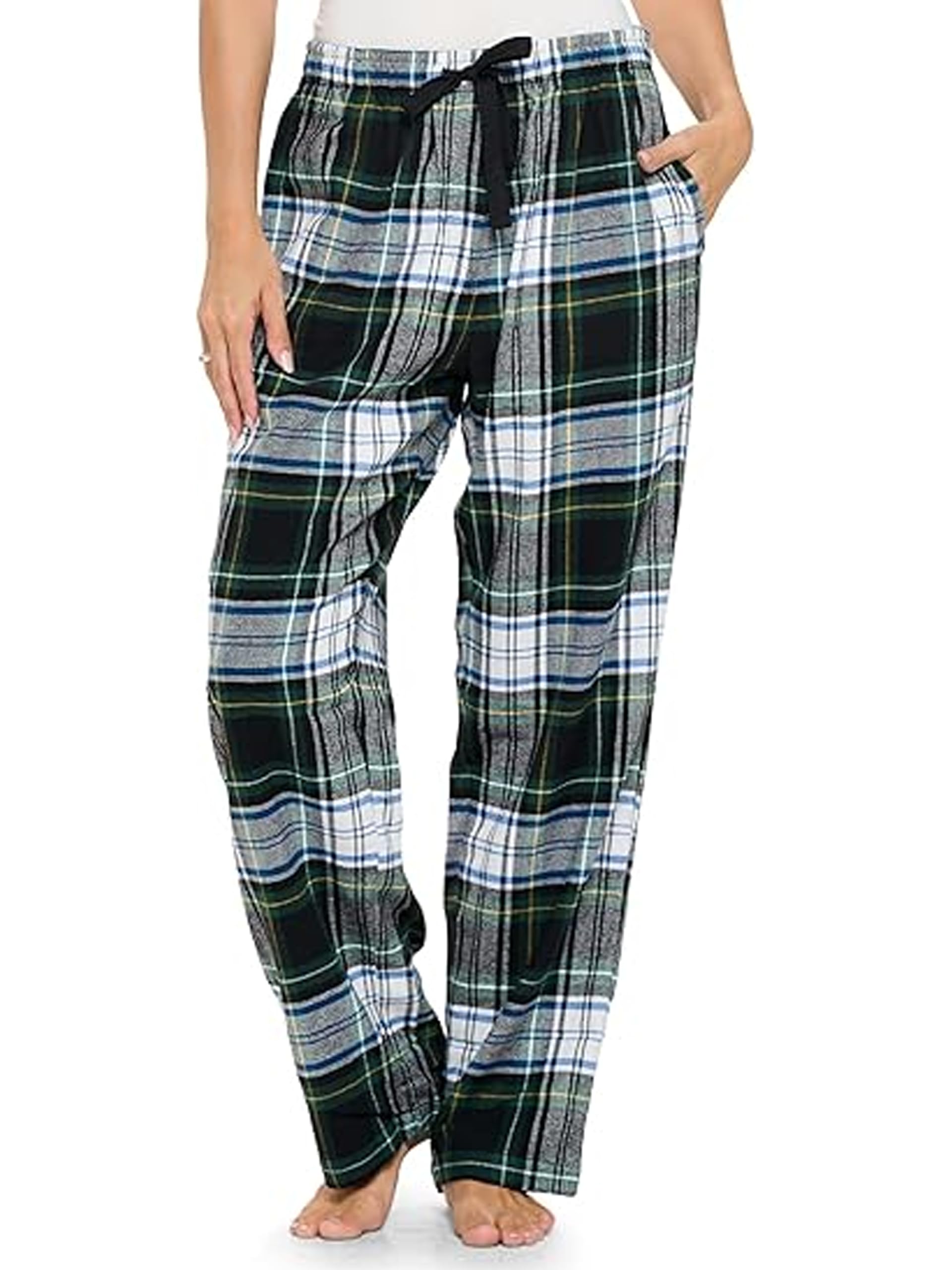 Women's Super Soft Flannel Plaid Pajama Sleep Pants