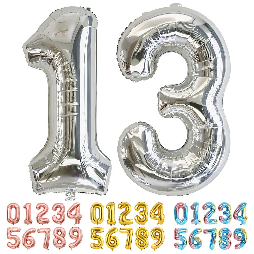 Foil Globo Número 5 Azul 40" (101cm), Inflable Helio o aire, Gigante Numeros 0-9, 10-19, 20-29, 30-100, Grande Globos Decoración para La Boda Aniversario y Cumpleaños Fiestas — view 134