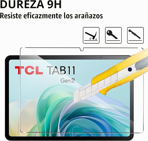 KUSINHOKA Screen Protector for TCL Tab 11 Gen2 10.95 Inch, [2 Pack] Tempered Glass Film Anti-Scratch, High Hardness, Bubble-Free, HD Clear Tempered Glass Tablet Protector