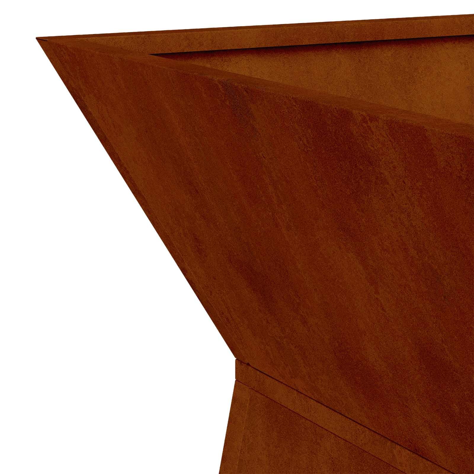 vidaXL Vaso a Pilastro Argento 35 x 35 x 73 cm, Giardino e terrazza, Moderno Vaso in Metallo, Decorazione Esterna, Supporto per Piante, Accessori Giardinaggio