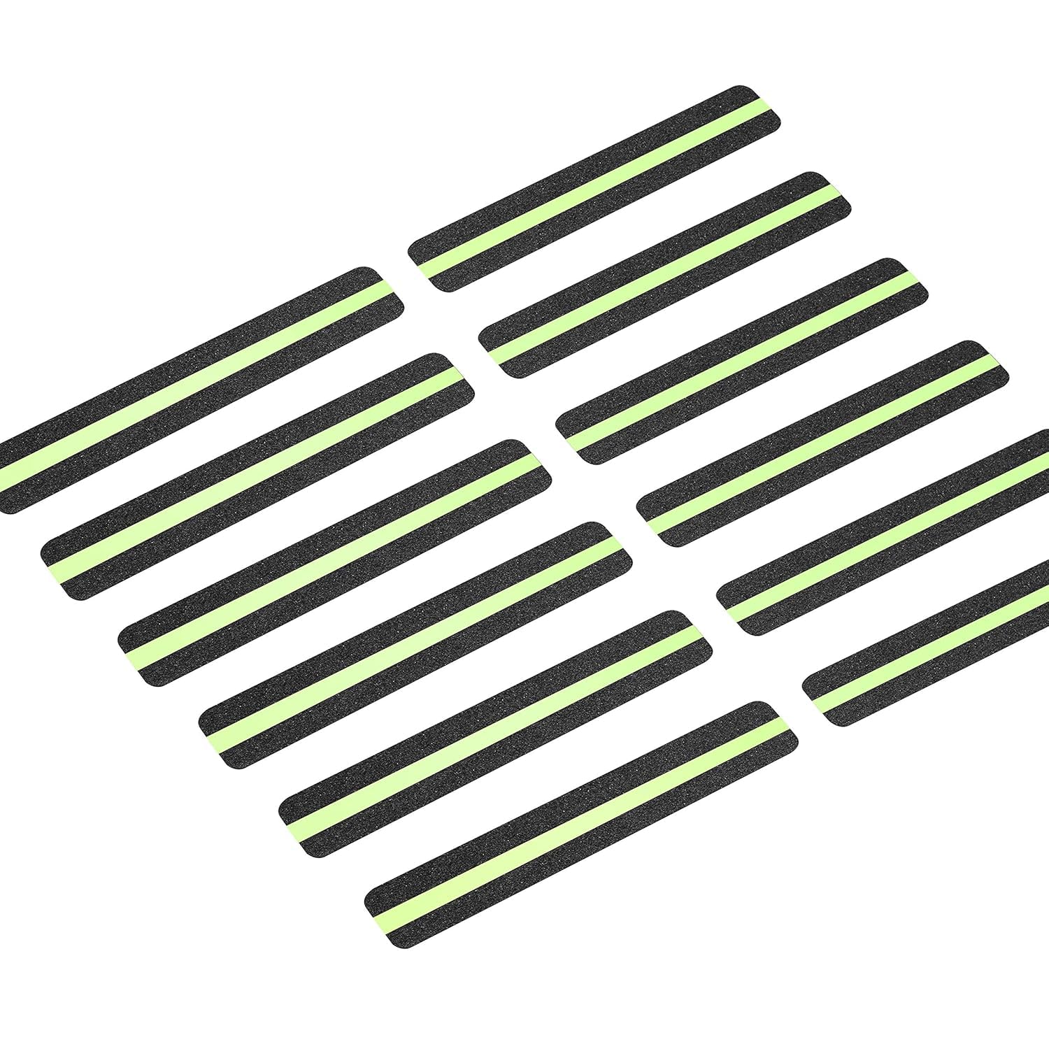 Paghadi Anti Slip Traction Treads with Glow in Dark Stripe, Best Grip Tape Grit Non Slip, Outdoor Non Skid Tape, High Traction Friction Abrasive Adhesive (12-Pack), 2" X 12" Glow (Glow 12) (B0DFM4WQ24) Amazon Price History, Amazon Price Tracker