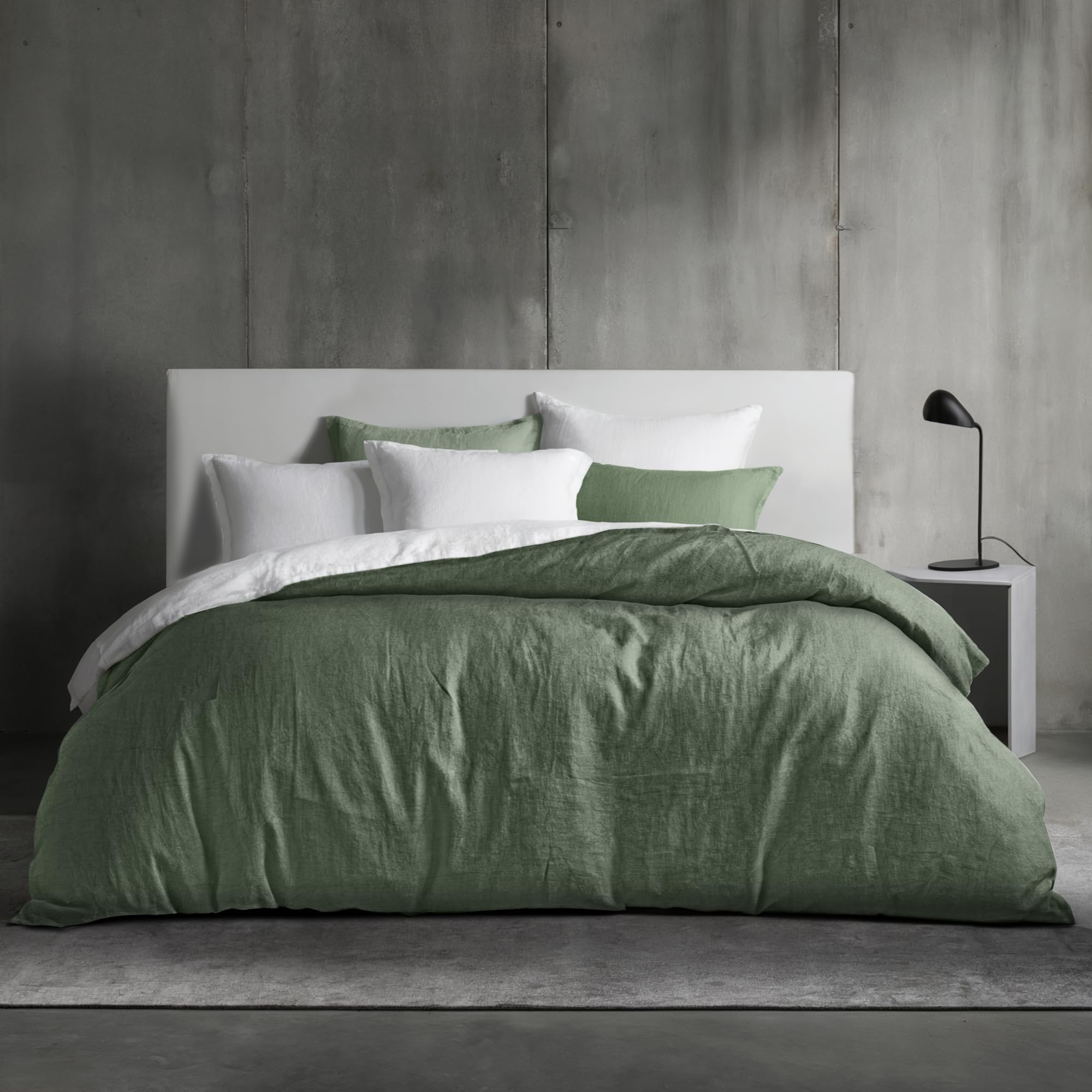 Parure de Lit 200x200 en Coton Vert Dreamzie : Créez un cocon de douceur dans votre chambre