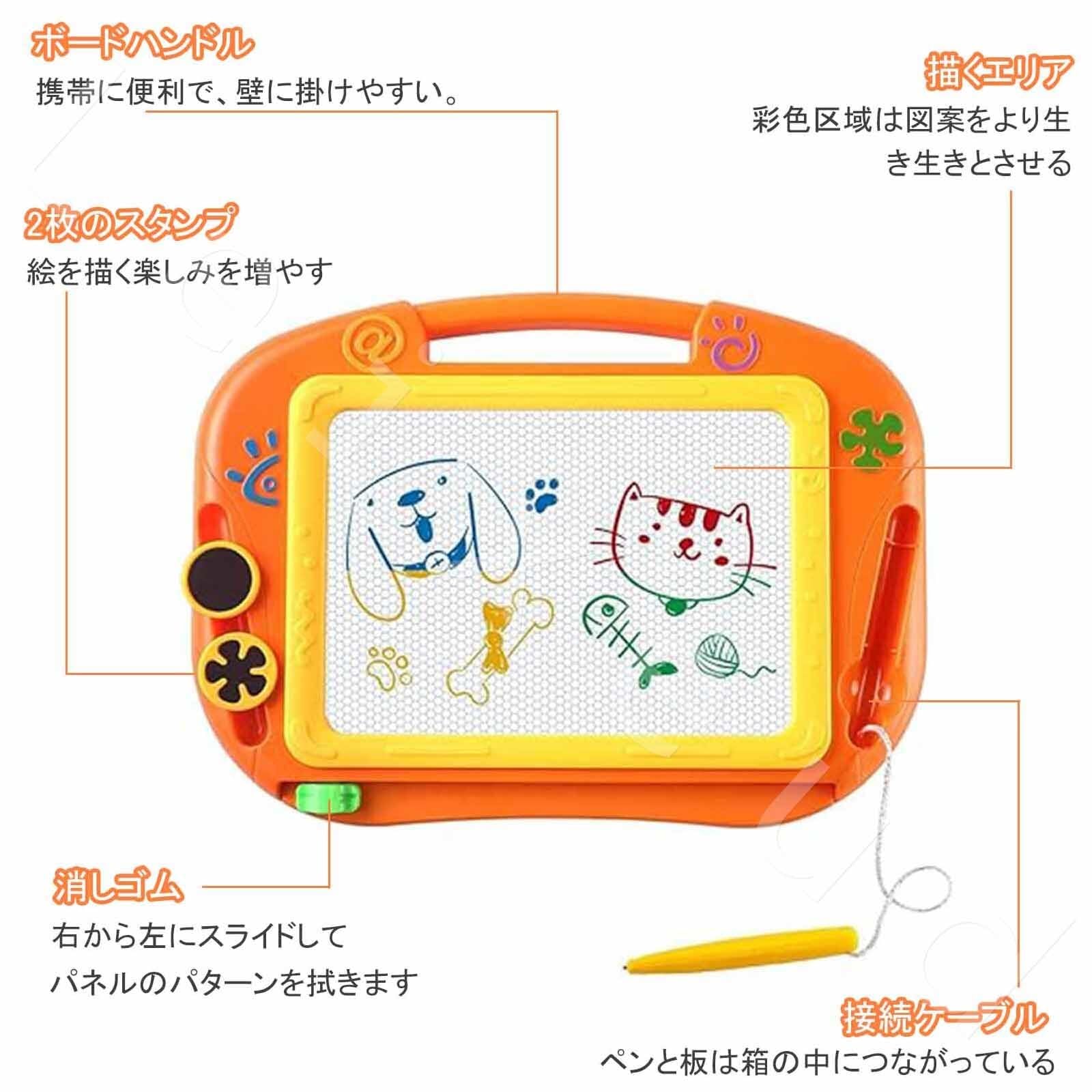 Amazon | お絵描きボード 子供お絵描き 大画面 四色 落書きボード 知育 