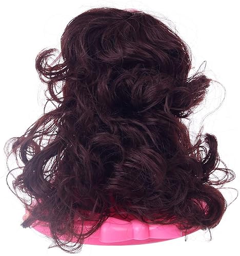 Miniatura 6 de Topoo Muñeca de cabeza de peinado para niñas, juego de maquillaje de peinado con accesorios de peinado para niños tipo C