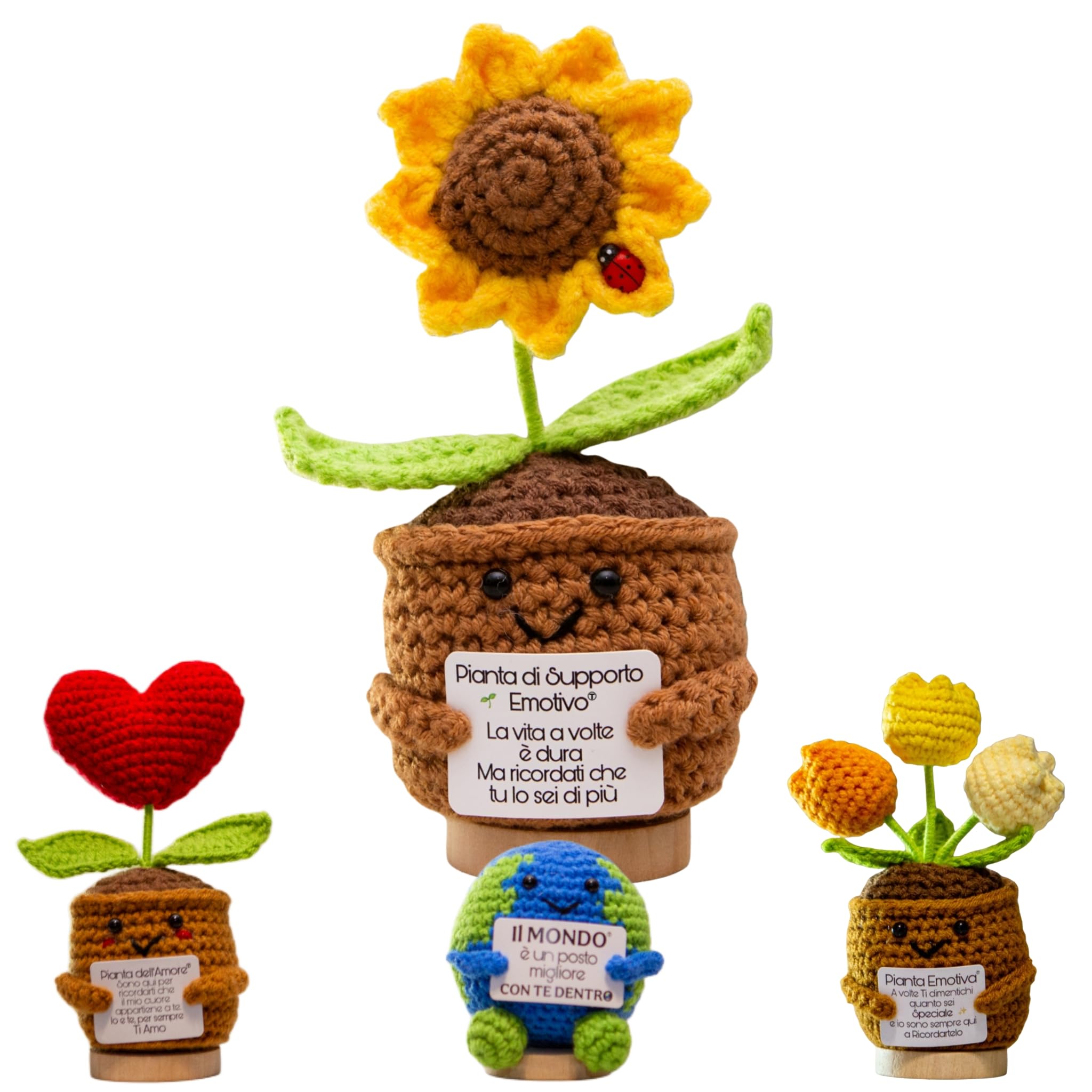 100 Mini Figure In Resina Bombo E Girasole - 5 Dimensioni Da 0,8 A 3 Cm - Per Decorazioni Fai Da Te, Scrapbooking E Torte - 3