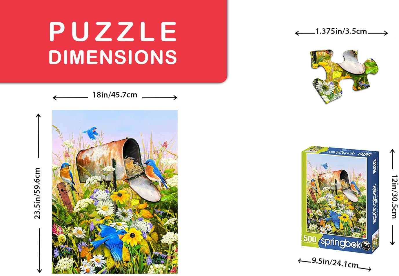 Springbok Puzzles 3301579 500 Piece Jigsaw Puzzle, MultiColour BigaMart