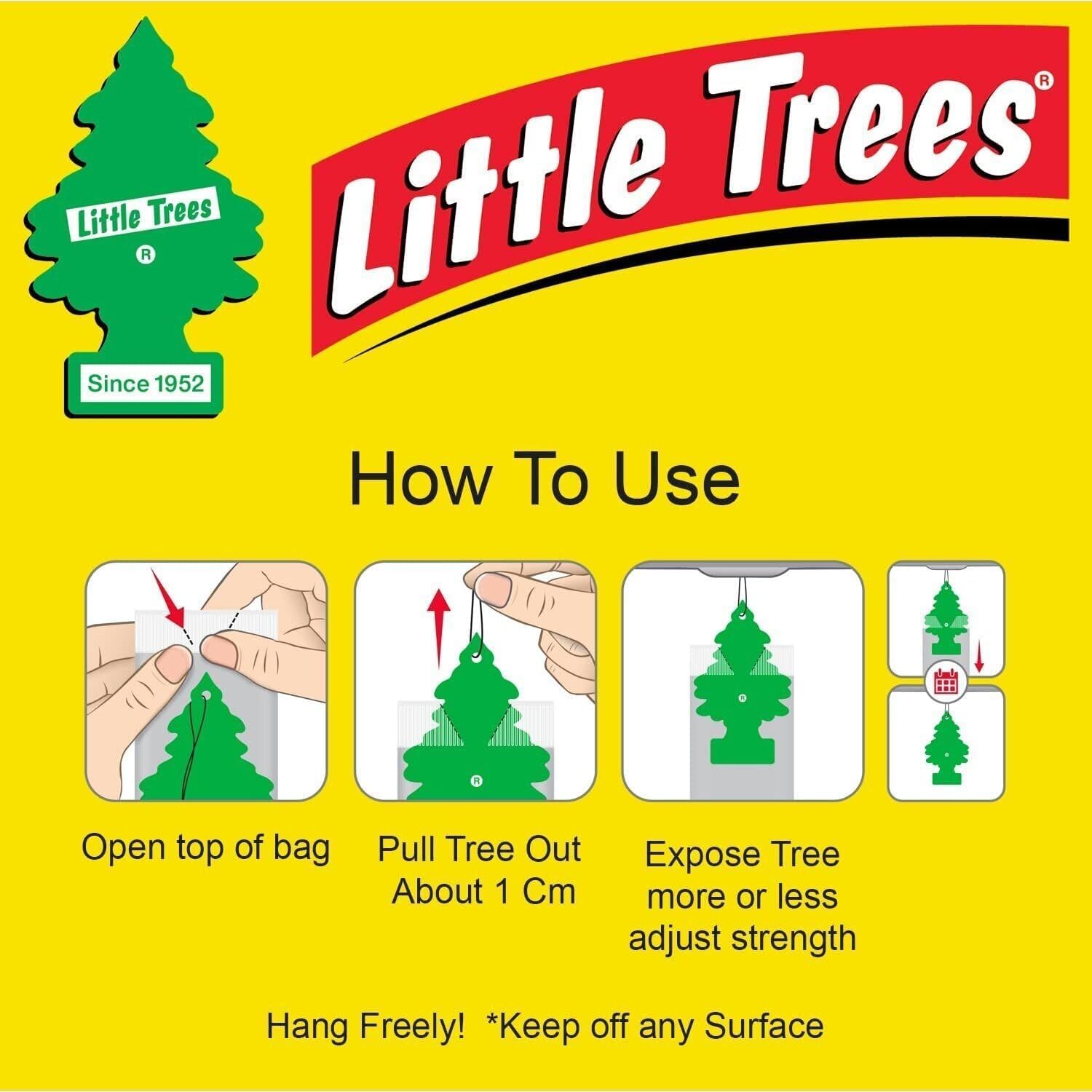 Little Trees Hanging Type Fragrance air fresheners Cinnamon Apple 6 Pieces U6P-60338