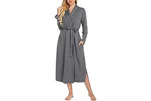 Long Sleeve Cotton Kimono Robe