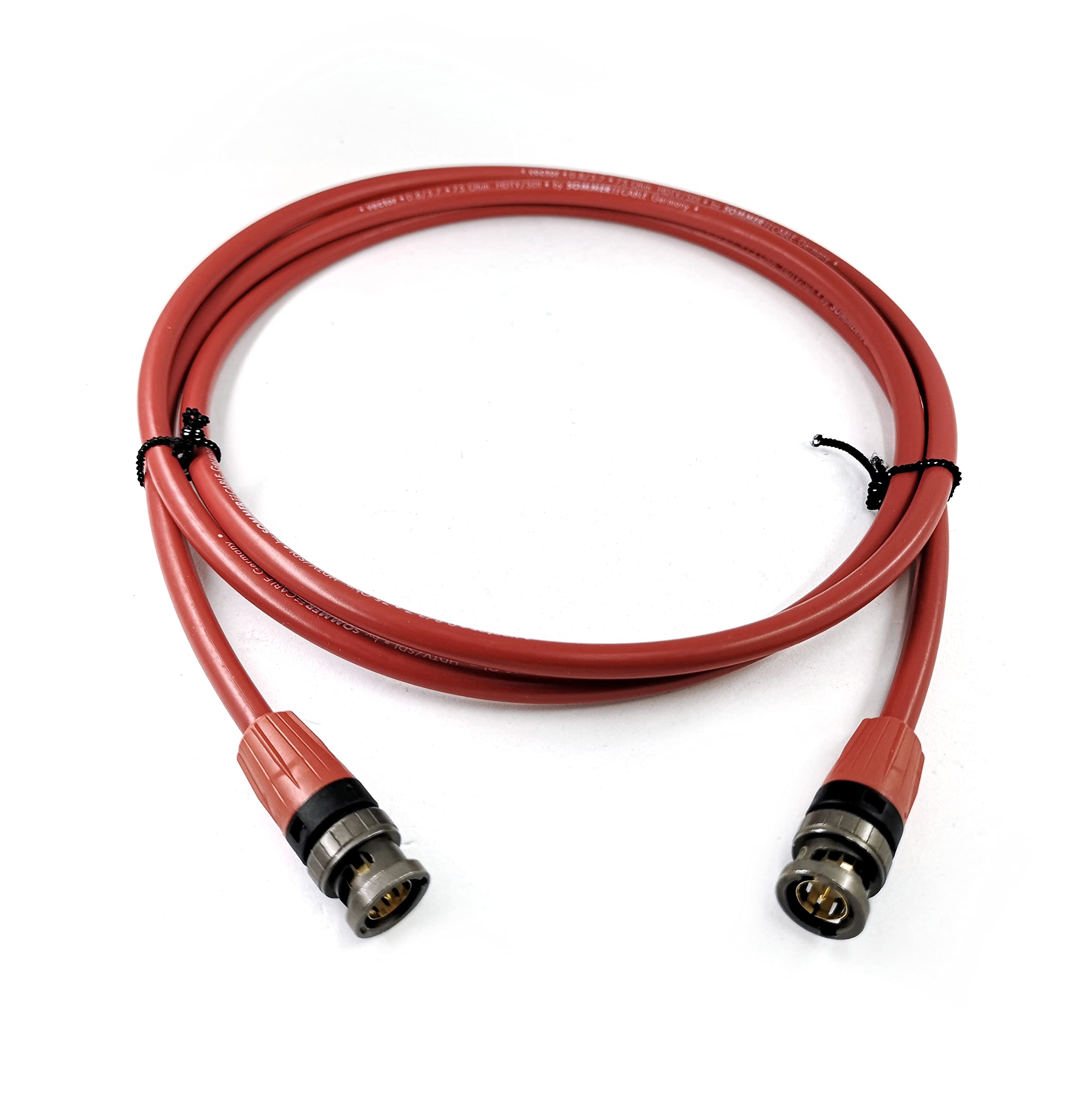SommerCable VTGX-2000-RT-RT - Cable de conexión de vídeo (20 m, 6G, 3G, SDI, 4K, UHD, HD-SDI (HDTV) SC-Vector 0.8/3.7, 1 x 0,80 mm², conector BNC rojo
