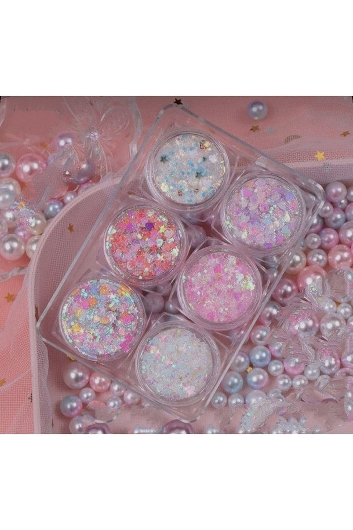 Hb Tasarım Glitter Jel Far Sim Far Set- 6 Lı