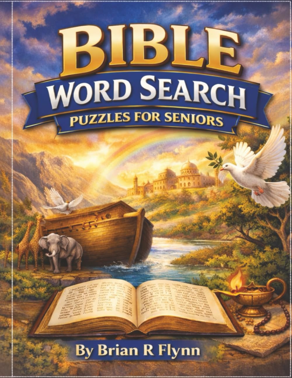 Bible Word Search Puzzles for Seniors: Large print 100 themes with 20 words each lot of fun relaxing brain games