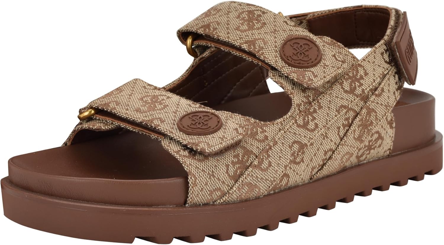 GUESS Diandra Dames Sandalen met Hak Beige Bruin