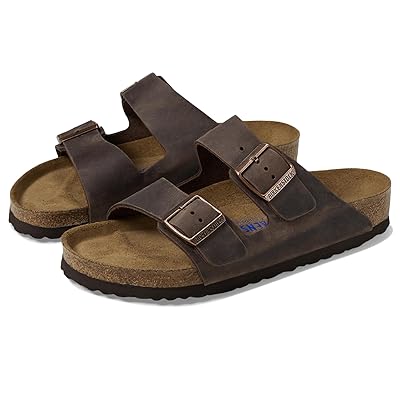 Birkenstock Arizona Soft Footbed Oiled Leather (Unisex) Sandals Habana Oiled Leather