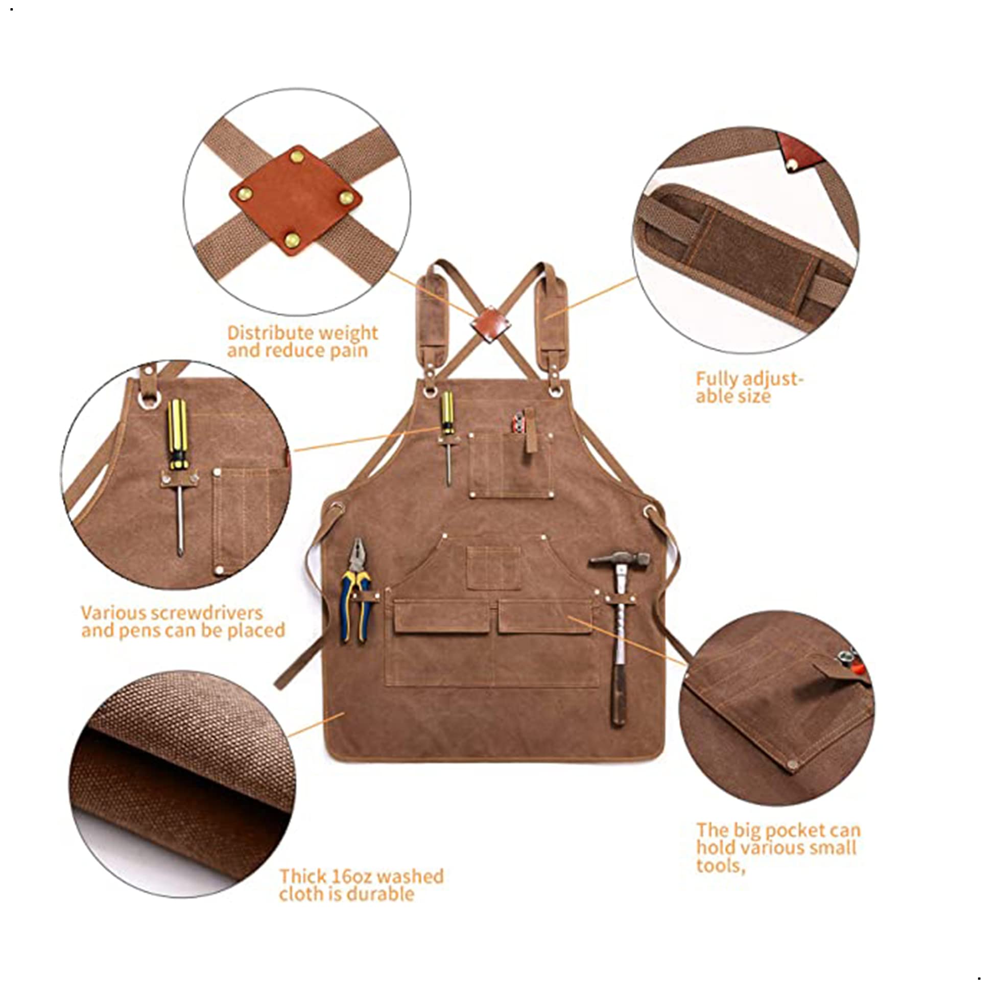 Grembiule Barbecue Uomo, Grembiule Cucina Uomo in Denim Grembiule A Croce Con Tasche, Grembiule Personalizzato con Fascia Regolabile in Tasca, Per Giardino, Legname, Manutenzione, Saldatore